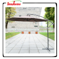 9 &#39;steel 8ribs pátio pendurado cantilever guarda-chuva, guarda-chuva do jardim ao ar livre pátio, guarda-chuva cantilever com manivela